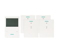 SIEMENS - Pack programmateur Fil Pilote 4 ordres 3 Zones + 4 récepteurs RDE100.1FPRFS+4RCR100FPRF