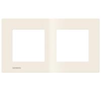 Siemens - plaque double beige delta viva siemens