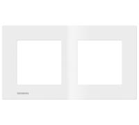Siemens - plaque double blanc siemens delta viva blanc G