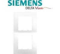 Siemens - plaque double blanc siemens delta viva blanc G