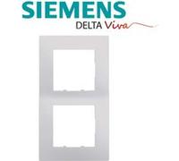 Siemens - plaque double gris siemens delta viva