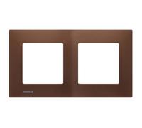 Siemens - plaque double métal marron delta viva G