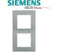 Siemens - plaque double silver siemens delta viva G
