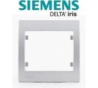 Siemens - plaque simple aluminium delta iris aluminium G