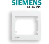 Siemens - plaque simple blanc delta iris siemens