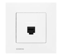 SIEMENS - Prise RJ45 Blanc Delta Viva - Plaque Blanc