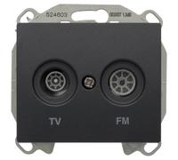 Prise TV/FM Anthracite Delta IRIS SIEMENS