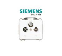 Siemens - prise tv/fm/sat blanc delta iris