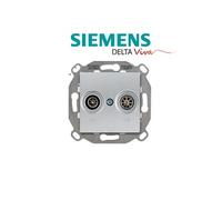 Siemens - prise tv / fm silver delta viva