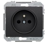 Siemens - prises 2p+t anthracite delta iris
