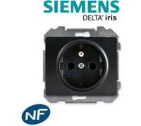 SIEMENS - Prises 2P+T Anthracite Delta IRIS
