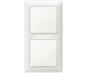SIEMENS Siemens 5TA2156, 5TG6201, 5TG2552-0 Kit complet d'interrupteur, à bascule et cadre double en blanc titane, pour encastré