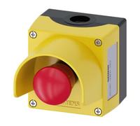 Coup de poing en boîtier, avec collerette de protection jaune décrochage par rotation Siemens SIRIUS ACT 3SU1801-0NB00