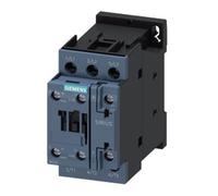 Contacteur Siemens, AC-3e, 17 A/7,5 kW/400 V, 3 pôles, AC 24 V/50 Hz, 1S+1Ö, raccordement à vis, 1 pièce.