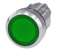 Siemens 3SU10510AB400AA0 3SU1051-0AB40-0AA0 Bouton-poussoir lumineux à rappel actionneur plat, collerette métal, finition