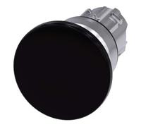 Siemens 3SU10501BD100AA0 3SU1050-1BD10-0AA0 Bouton champignon collerette métal, finition brillante noir 1 pc(s)