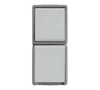 siemens Siemens Indus.Sector Prise Schuko Delta Surface, gris foncé/gris clair 5TA4816 Quantité:1