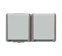 siemens Siemens Indus.Sector Prise Schuko Delta Surface, gris foncé/gris clair 5UB4722 Quantité:1