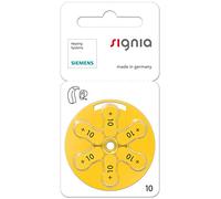 Siemens Signia Zink Batterie pour appareils auditifs 120x Typ 10 Gelb