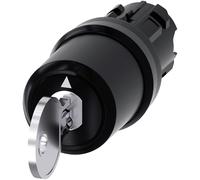 Siemens Sirius ACT 3SU10 Tête d'interrupteur à clé 22 mm 3 positions verrouillable IP 54