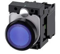 ACT02 0AB50-1BA0 - Bouton-poussoir lumineux, 1 NO, bleu, rond