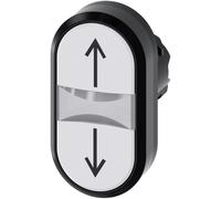Bouton-poussoir à double touche plat Siemens 3SU1000-3AB66-0AN0 1 pc(s)