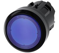 Siemens Sirius ATC - Poussoir lumineux rond Bleu Bouton rasante momentaneo