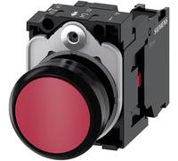 Siemens Sirius ATC - Poussoir Rond en plastique rouge Bouton rasante 1 NC Vis