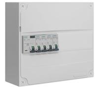 SIEMENS Tableau 1 rangée pré-équipé 1 inter. diff. 63A type A + 4 disjoncteurs