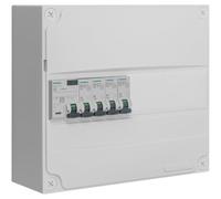 SIEMENS Tableau 1 rangée pré-équipé 1 inter. diff. 63A type A + 4 disjoncteurs