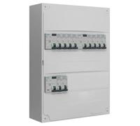 Tableau 2 rangées pré-équipé 2 inter. diff. 40A + 1 inter. diff. 40A + 10 disjoncteurs-SIEMENS