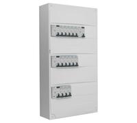 SIEMENS - Tableau 3 Rangées Pré-équipé 4 Inter Diff 40A - 13 Disjoncteurs