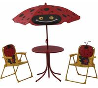 Siena Garden 672618 Marie Coccinelle Set enfant Coccinelle 2 x fauteuil pliant, 1 x table, 1 x parasol