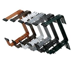 Siena Garden 678250 planteur Titulaire géant Brun réglables sur 3 2-Pack