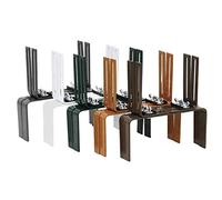 Siena Garden 678256 Support pour bac à Fleurs Standard Vert en Forme de H Lot de 2