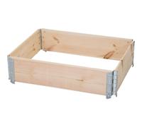 Siena Garden Hochbeet Rectangulaire En Bois Empilable 80x60x19,5 cm Beige