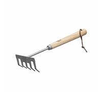 Siena Garden Isyplant D70334 Petit râteau en Acier Inoxydable Bois de frêne 39 x 12 x 7 cm