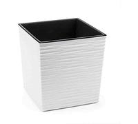 Siena Garden Jardinière en Plastique Biron Blanc 40 cm