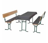 Siena Garden Lot de 3 Coussins pour Ensemble de chapiteau - Housse Grise en 50% coton/50% Polyester - Motif 2079 - Couleur : Gris