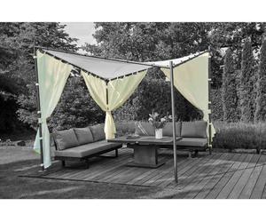 Siena Garden Parties latérales pour pavillon Berlino 3x3 m, blanc, set de 2 pièces Housse en polyester, 160g/m² en blanc