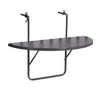 Alco Balcon Table suspendue, anthracite - semi-circulaire