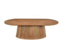 Sienne-table basse ovale en bois massif