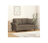 vidaXL Coussins Décoratifs Taupe 40 cm