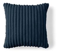 Sierra - coussin - en fausse fourrure côtelé - 60x60 cm - Bleu Ardoise Bleu Ardoise G