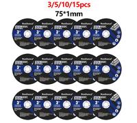 SIFANG 3/5/10/15 pièces 3 pouces Mini disque de coupe circulaire résine lame de scie meule pour acier pierre coupe Angle outils de meulage 15pcs