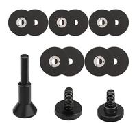 SIFANG Lot de 10 disques à tronçonner pour métal, 1,0 mm, 50 x 10 x 1,0 mm, fins et droits, avec porte-outils de 6,35 mm, pour ponceuse à matrice, coupe en acier, acier inoxydable, métal, etc