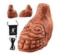 Sifflet terrifiant humain - Corne de poterie sonore humaine 7,2 x 3,9 x 6,3 cm, sifflet rétro fort | Halloween, carnaval, scène, spectacle, fête à thème, rassemblements, farces, maison hantée