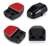 Sifflet Ultrason Anti-Gibier pour Voiture, Répulsif Animaux Noir, 4 Pcs | Activation Par le Vent, Boîtier ABS Noir, Fixation Adhésive, Avertisseur de Sangliers et Cerfs, Sans Pile pour Voiture