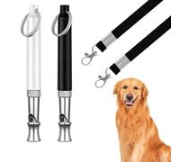 Sifflet Ultrason Chien, 2 pièces Sifflet Ultrason Chien Anti Aboiement, Sifflet Ultrason Chien Anti Agression, Sifflet Chien, Sifflet Chien Rappel-Haute Fréquence, Convient à la plupart des races.