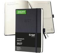 SIGEL Agenda journalier Conceptum 2027 A5 couverture rigide